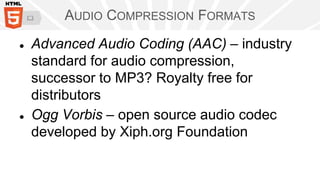 HTML5 Multimedia Streaming | PPTX
