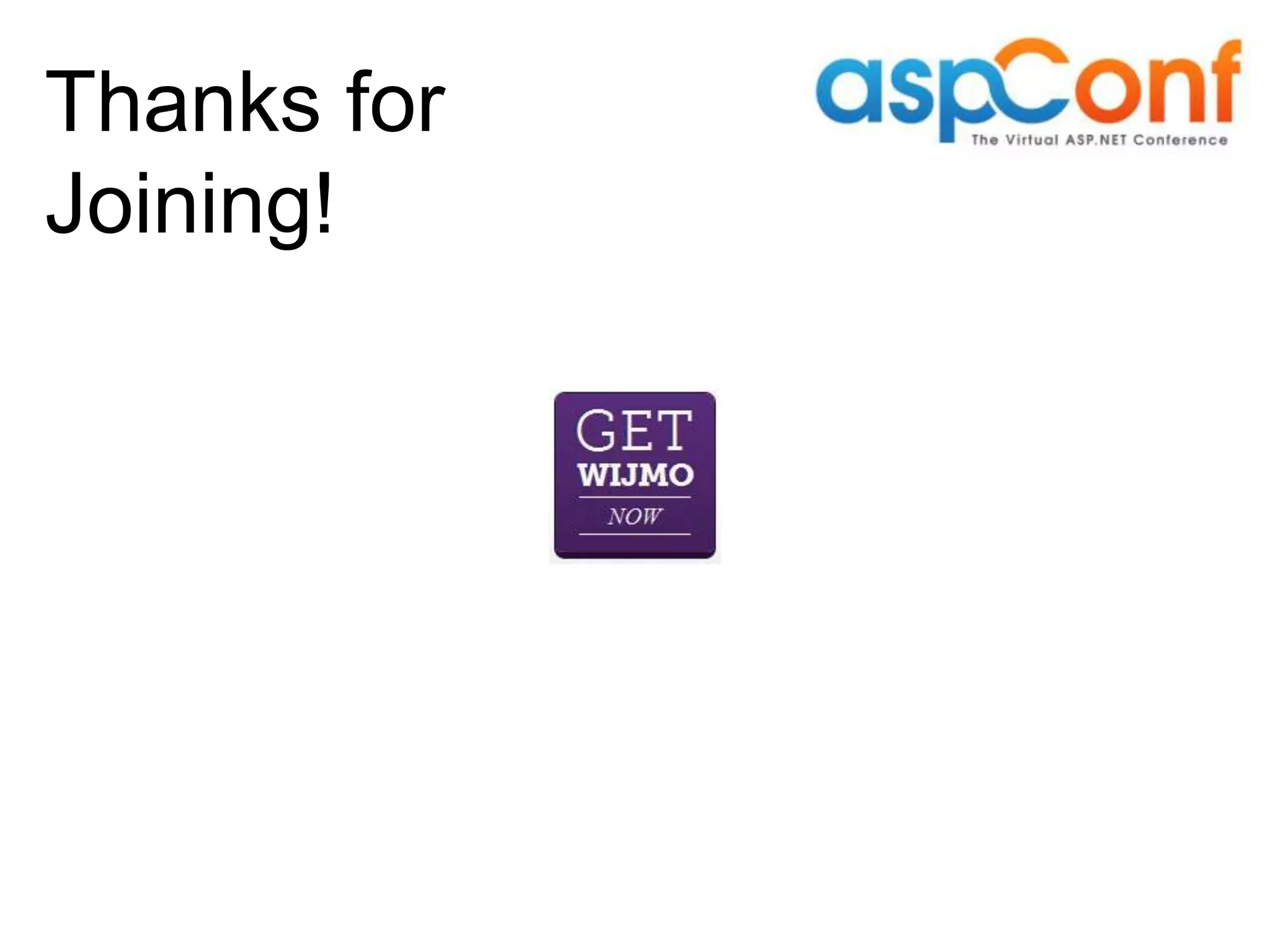 Thanks for Joining! 