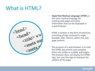 HTML5: Next Generation Web Development | PPT