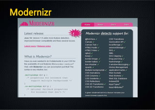 Modernizr
 