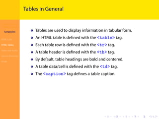 Introduction to HTML5: Part II | PDF