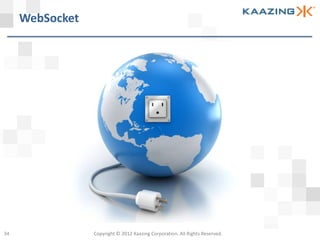 WebSocket




34               Copyright © 2012 Kaazing Corporation. All Rights Reserved.
 