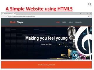 A Simple Website using HTML5
41
 