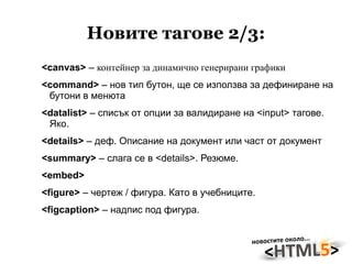 <aside>  – деф. Съдържание което е извън контекста. 