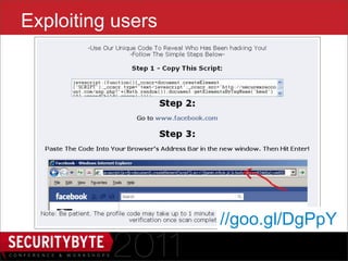 Exploiting users




                       //goo.gl/DgPpY
                   7
 