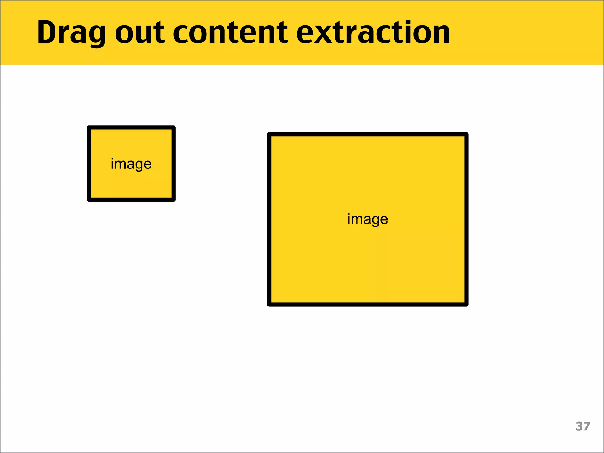 Drag out content extraction



    image


                    image




                              37
 
