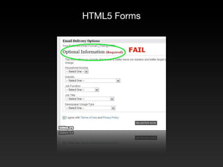 HTML5 Forms
 