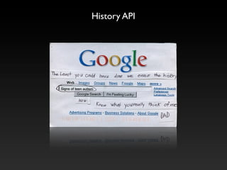 History API
 