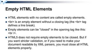 HTML5 Topic 1 | PPTX