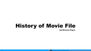 This slide by mzyy94 is licensed under a Creative Commons Attribution 4.0 International License.
History of Movie File
11
And Browser Plug-in
 