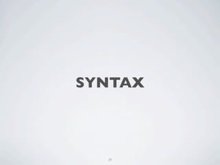 SYNTAX



  29
 