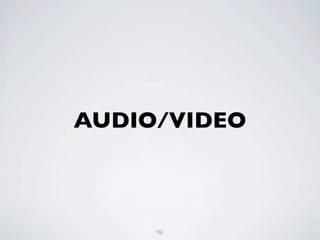 AUDIO/VIDEO



     96
 