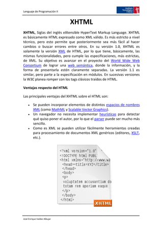 HTML5 - XHTML - XML | PDF