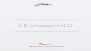 html5 y css3 construyendo la web 2.0
 