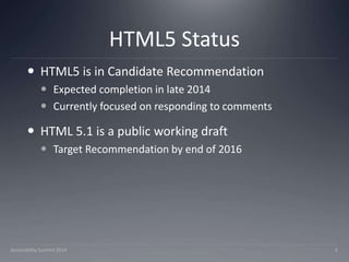 HTML5 Accessibility | PPTX