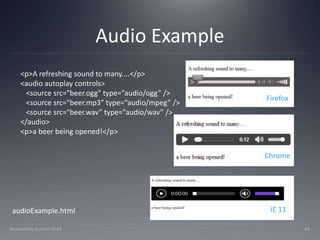 HTML5 Accessibility | PPTX