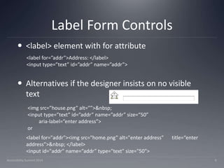 HTML5 Accessibility | PPTX
