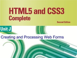 Creating and Processing Web Forms
 