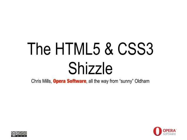 HTML5 and CSS3 Shizzle | PPT