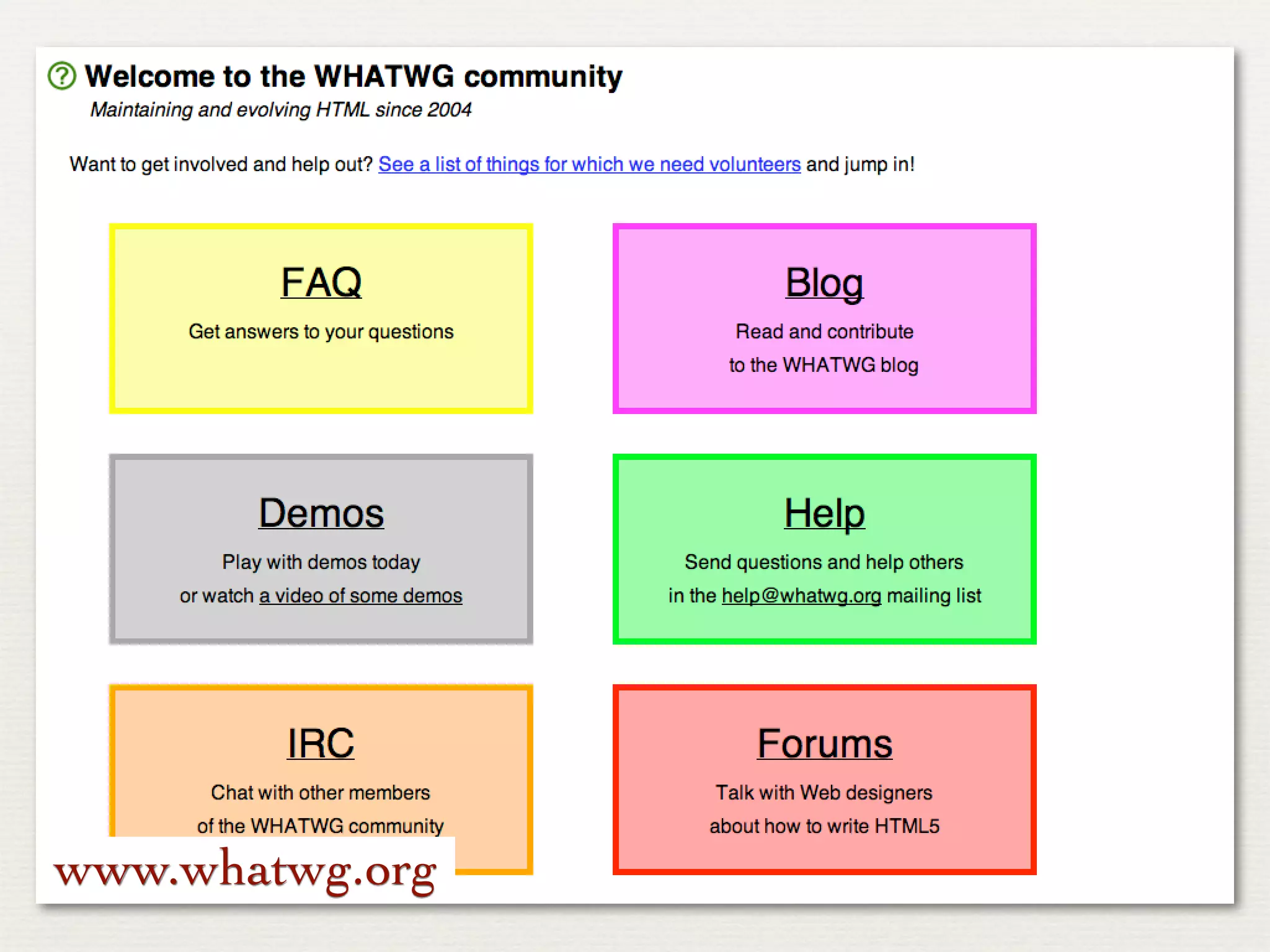 www.whatwg.org
 
