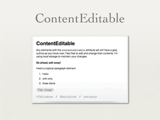ContentEditable
 