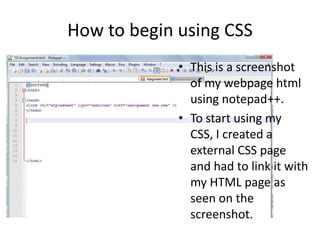 Steph's Html5 and css presentation | PPT