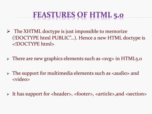 HTML5 and DHTML | PPT