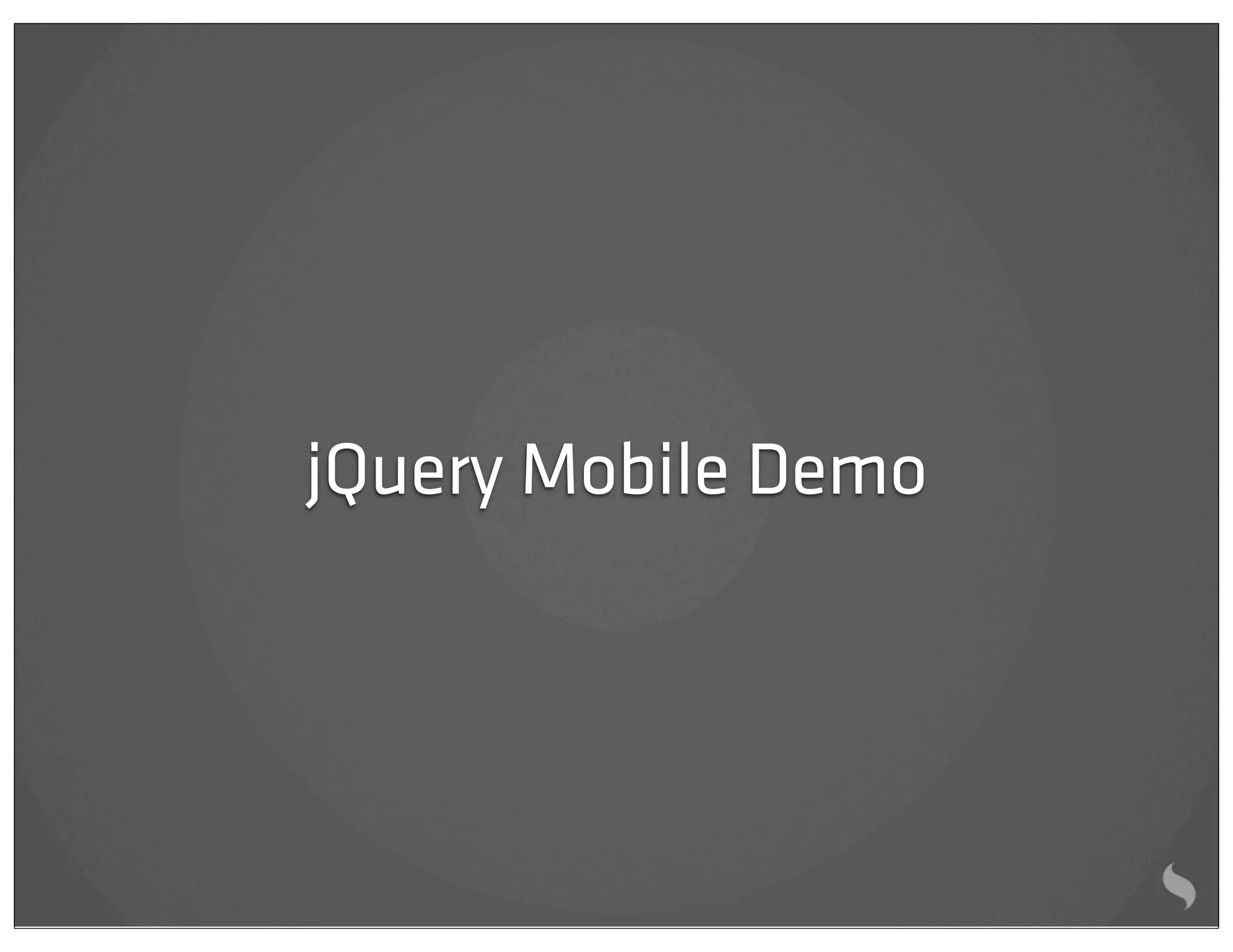 jQuery Mobile Demo
 
