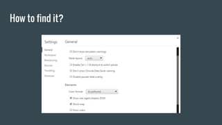 How to find it?
 