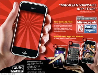 App Store
                             without Apple!


Mittwoch, 13. Oktober 2010
 