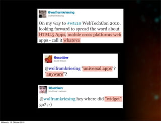 Mittwoch, 13. Oktober 2010
 