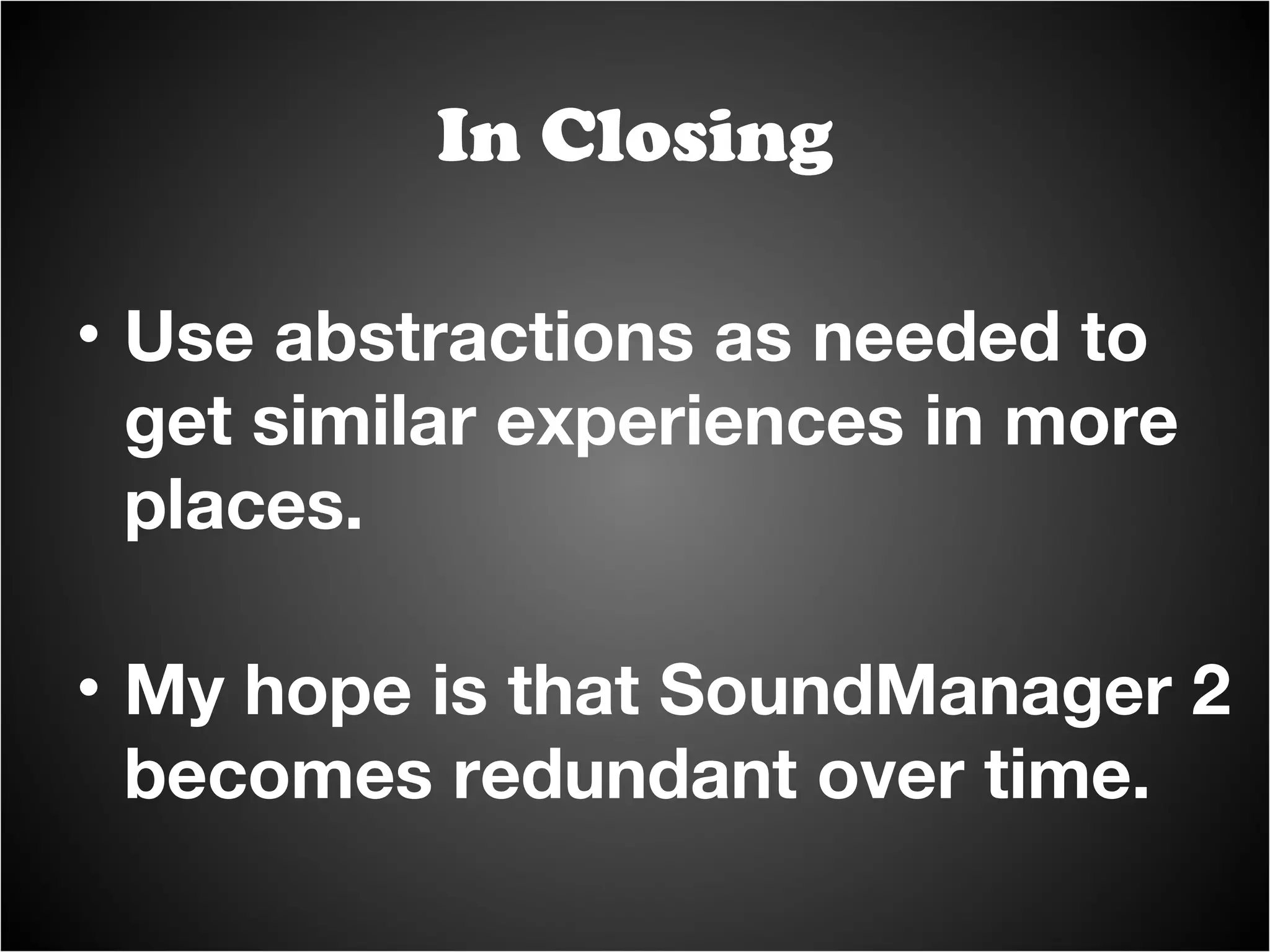 “ You see, HTML5 audio is like a shark…” 