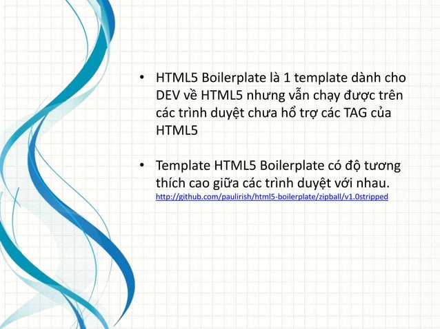 Html5 boiler plate | PPT