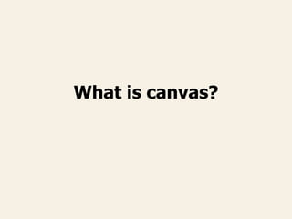 What is canvas?
 