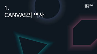 1.
CANVAS의 역사
 