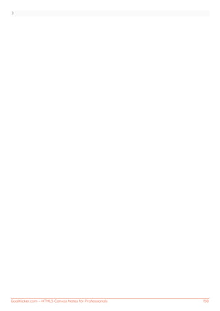 GoalKicker.com – HTML5 Canvas Notes for Professionals 150
}
 