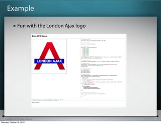 Example

                   Fun with the London Ajax logo




    ? SitePen, Inc. All Rights Reserved
Saturday, October 16, 2010
 