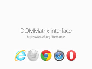DOMMatrix interface

 