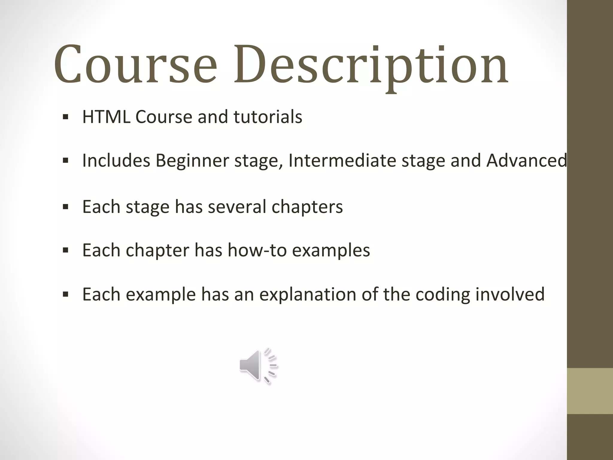 Free Html5 Tutorials -Simple and Easy Step by Step Instructions | PPT