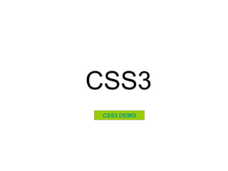 CSS3 CSS3 DEMO 