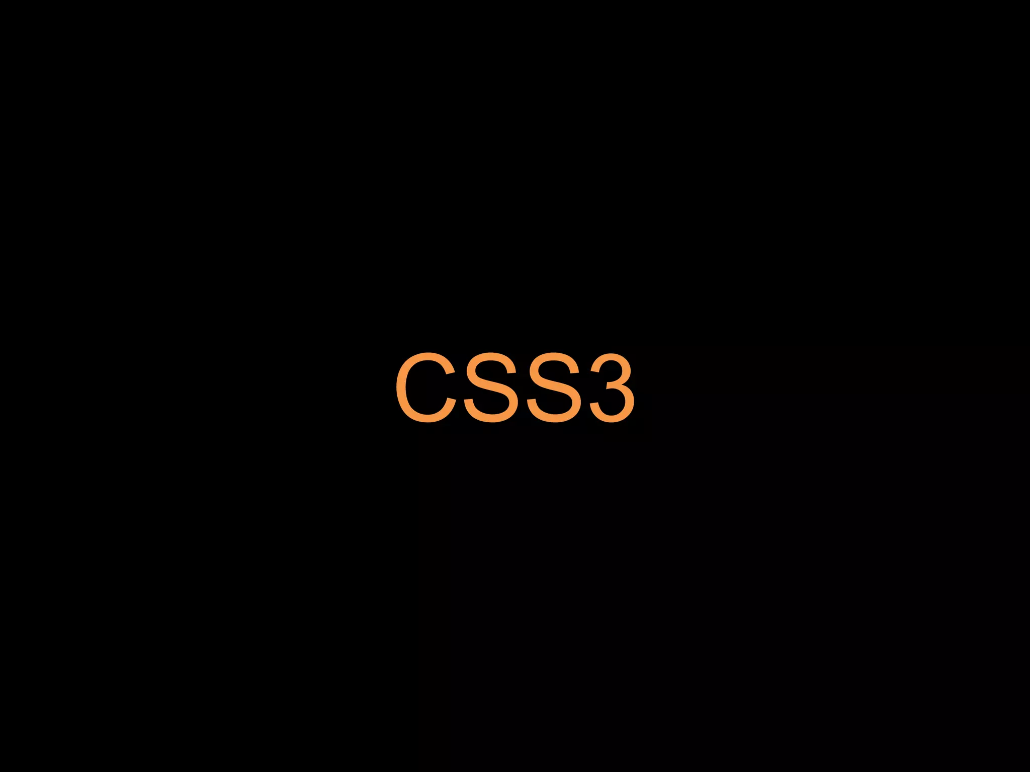 CSS3
