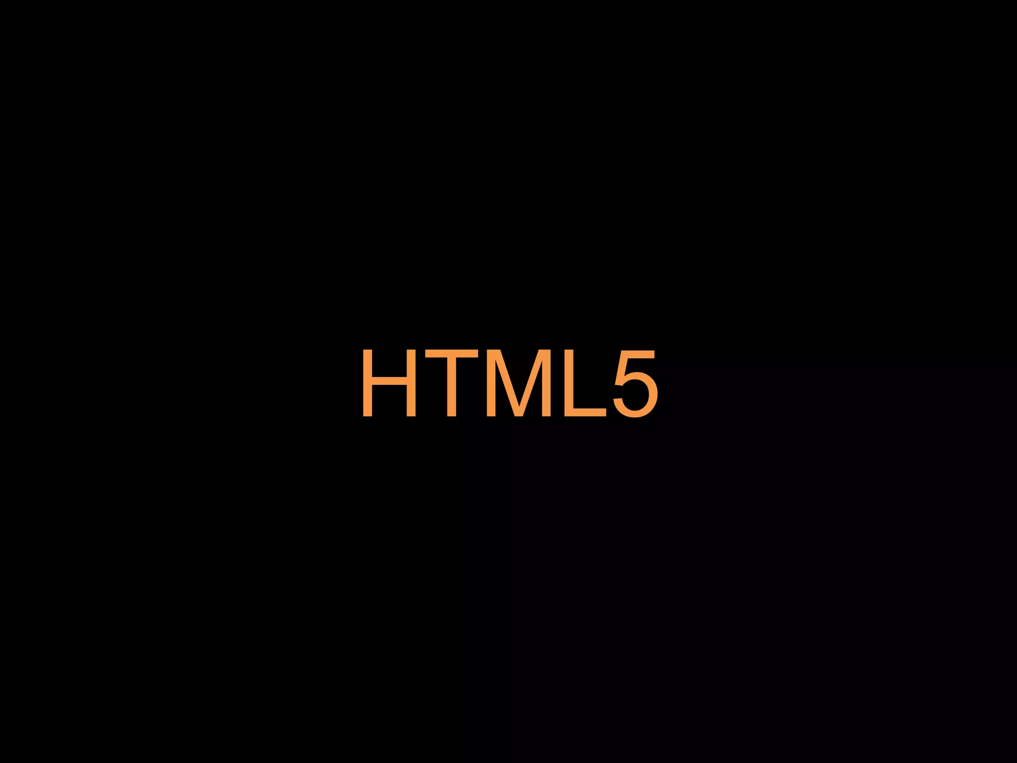 HTML5