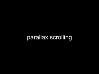 parallax scrolling