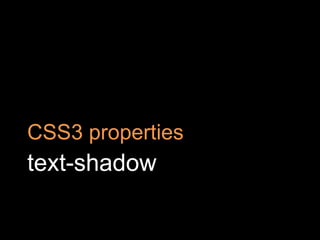 text-shadowCSS3 properties
