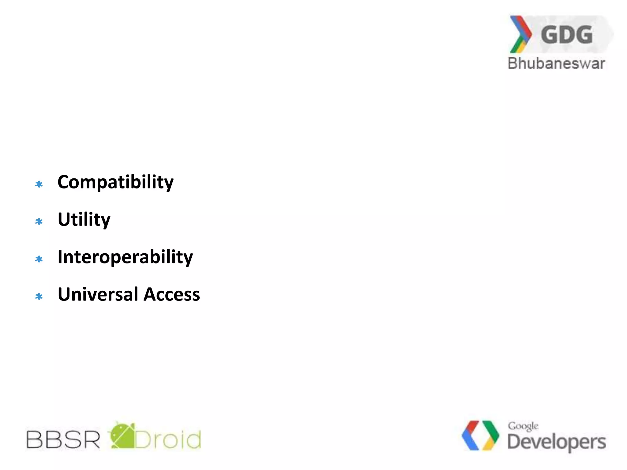 7 
Backward Compatibility 
Accessibility 
Cleaner code 
Smarter Storage 
Game Development 
Cross Browser Support 
Mobile!! Mobile!! Mobile!! 
 