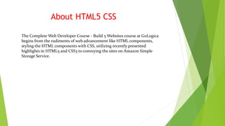 Html5 css3 Online Training | PPT