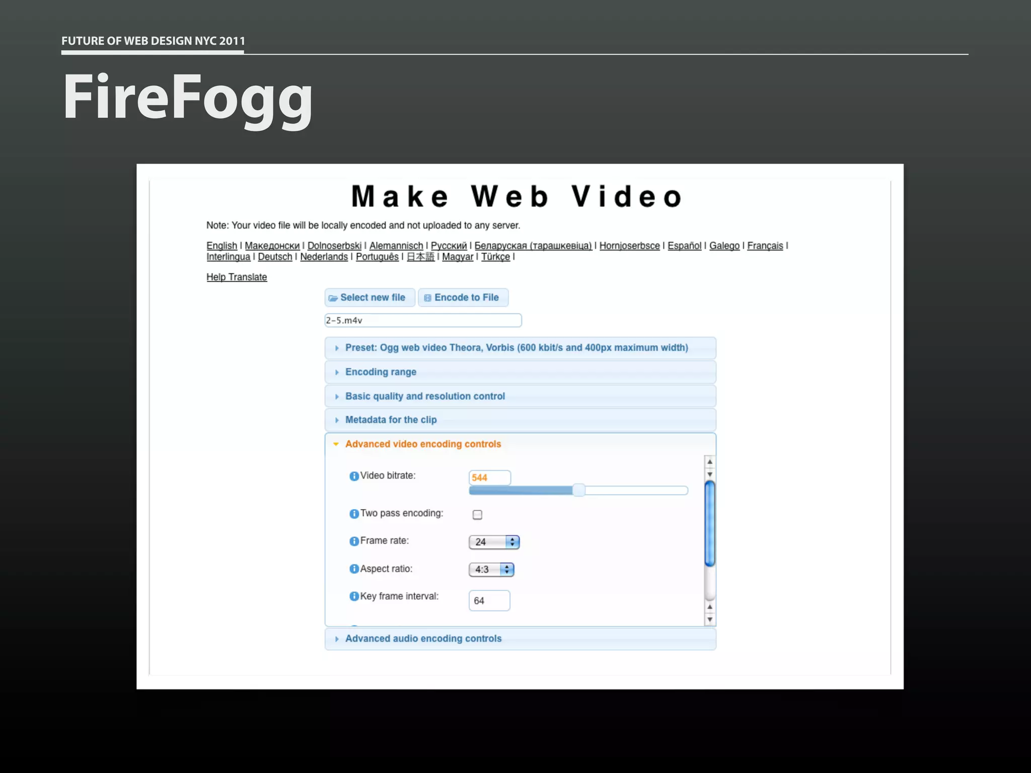 FUTURE OF WEB DESIGN NYC 2011




FireFogg
 