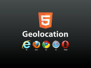Geolocation
9+   3.5+   5+   5+   10.6+
 