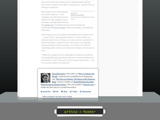 article > footer
 